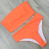 High Waist Bikini 2019 Black Swimwear Women Solid Swimsuit Sexy Thong Biquini Brazilian Bikinis Bandeau Bath Suit S-XL Beachwear