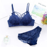 IEMUH Sexy Bikinis Solid Push Up Bikini 2019 Hot Sale Padded Bra Straps Mid Waist Swimsuit Swimwear Women lace Biquini
