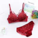 IEMUH Sexy Bikinis Solid Push Up Bikini 2019 Hot Sale Padded Bra Straps Mid Waist Swimsuit Swimwear Women lace Biquini