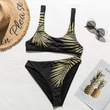 Peachtan Sexy bandeau bikinis 2020 mujer Bandage swimsuit female Hollow out swimwear women Solid pleated bathers bathing suit