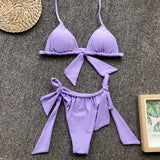 Peachtan Sexy halter bikinis 2019 mujer High cut swimsuit women bathing suit biquini Push up swimwear bathers Summer new micro