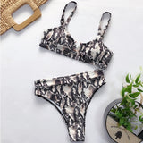 Peachtan Sexy high waist bikini 2020 One shoulder swimsuit female Ruffle bathing suit Retro floral print swimwear women bathers