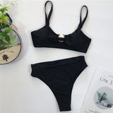Peachtan Sexy high waist bikini 2020 One shoulder swimsuit female Ruffle bathing suit Retro floral print swimwear women bathers
