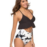 Plus Size Bikini Swimwear Women High Waisted Bikinis Set 2020 Mujer Swimsuit African Print 2 Pieces Tankini Bandeau Swim Suit