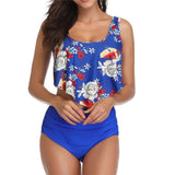 Plus Size Bikini Swimwear Women High Waisted Bikinis Set 2020 Mujer Swimsuit African Print 2 Pieces Tankini Bandeau Swim Suit