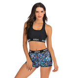 Plus Size Bikini Women Print Swimwear Sport Style Swimsuit Shorts Biquini High Waist Tankini Crop Top Bathing Suit Mujer Beach