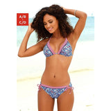 Sexy Bikini Women Swimwear Push Up Swimsuit Stripe Print Beach Wear Deep V Sling Bathing Suit Backless Triangle Biquini Women