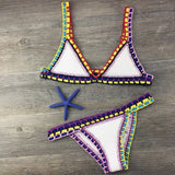 Sexy Bikinis 2020 Summer Women Swimsuit Hand Crocheted Bikini Set Swimwear Beach Bathing Suit Biquini Female Monokini