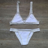 Sexy Bikinis 2020 Summer Women Swimsuit Hand Crocheted Bikini Set Swimwear Beach Bathing Suit Biquini Female Monokini