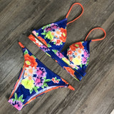 Sexy Bikinis Women Bathing Suits Summer Ladies Fashion Beach Wear Floral Leopard Swimsuit For Pool Party Biquinis Set Backless