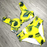 Sexy Bikinis Women Swimsuit 2020 Summer Cut Out Bathing Suits Push Up Bikini Print Swimwear Beach Wear With Underwire Biquini