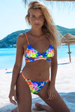 Sexy Women Bikini 2020 Swimsuit Women Bikini Floral Triangle Bikini Set Women Micro Swimwear Bathing Suit Bandeau Bikini Women