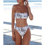Sexy Women Bikini Set Strapless Bandeau Push-up Bra Swimsuit Swimwear Bathing  swim