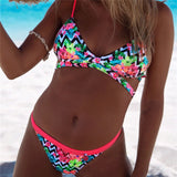 Women Bikini Sexy Swimsuit Floral Mini Micro Swimwear Women Bathing Suit Backless Brazilian Print Bikini Female Swimsuit S-XL