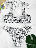 Women Sexy Bikini Tie Shoulders Bikini Set Padded Strap Swimsuit Push Up bathing suit yellow blue green red biquini 2020 mujer