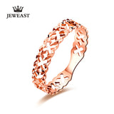 18k Rose Gold Cut Ring For Women Hollow Design Party Jewelry Engagement Rings Exquisite Elegant Female Customizable Trendy Good