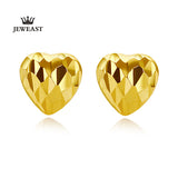 18k Pure Gold Earring White Rose Yellow Heart Fine Classic Jewelry Women Mother Girl Gift Trendy Hot Selling Party Discount New