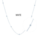 18k Pure Gold Necklace White Yellow Rose Chain Beads For Women Girl Gift Fine Jewelry New Hot Sell Upscale Top Good Nice Like