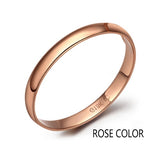 18k Pure Gold Ring For Lover Hot Smooth Elegant Propose Got Engaged Wedding Party Classic Unisex Women Men Girl New Customize