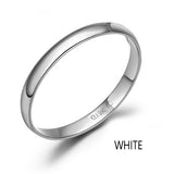 18k Pure Gold Ring For Lover Hot Smooth Elegant Propose Got Engaged Wedding Party Classic Unisex Women Men Girl New Customize