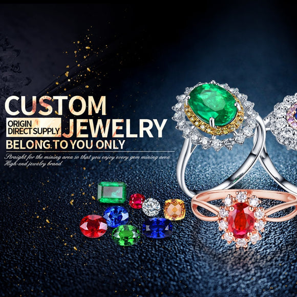 STAYREE Natural Diamond Gemstone Wedding Rings Custom For Women Men 14K 18K Platinum Fine Gold Engagement Jewelry Customization