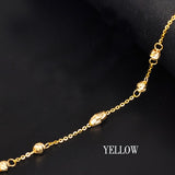 18k Gold Bracelet Luck Beads Women Girl Party Gift Lover 2017 New Genuine 750 Bangle Classic Discount Hot Sale Good Nice Fine