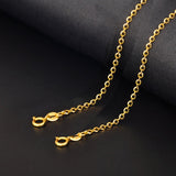 18k Gold Bracelet Women Girls White Yellow Rose Anklet Simple Gift Genuine Real Solid Pure Fine Bagles Party Classic 2017 Hot