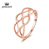 18k Rose Gold Rings Fashion Hollow Design Women Lady Girl Miss Gift Fine Jewelry 2017 New Support Customization Party Trendy