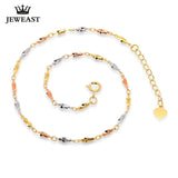 Girl 18K Pure Gold Bracelet Solid Au750 Carambola Bangle White Rose Yellow Party Trendy Women Gift Good Nice Hot Sale Discount