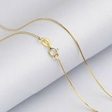 ANI 18K Yellow Gold (AU750) Chain Necklace for Women Engagement Fine Jewelry Snake Chain for Pendant 16 inches or 18 inches
