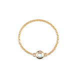 BAIHE Solid 18K Yellow Gold(AU750) 0.10CT Certified Round 100% Genuine Natural Diamond Wedding Women Trendy Fine Jewelry Ring