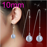 OMHXZJ Wholesale Fashion jewelry Girl woman man Men Red agate Drops water Opal cat's eye 925 sterling silver Stud earrings YS08