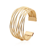 African New Fashion Creative Design Women's Wedding Party 18k Gold Bracelet Birthday Party Gift Accessories Jewelry