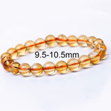 6-10mm Bright Citrine Bracelet Citrine Beads Natural Stone Bracelet Buddha Charms men's bracelets Bangles Jewelry Gift For Men