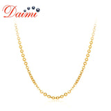 DAIMI Genuine 18K Yellow Gold Chain AU750 Cost Price Necklace Chain Pure Yellow Gold Chain