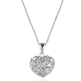 SILVER AGELESS 18K Rose Gold/White Gold/Yellow Gold Heart Shape Pendant Necklaces Gold Necklace Wind 18K Necklaces Women