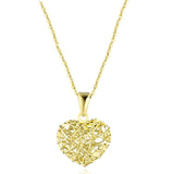 SILVER AGELESS 18K Rose Gold/White Gold/Yellow Gold Heart Shape Pendant Necklaces Gold Necklace Wind 18K Necklaces Women