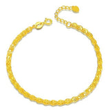 Trendy 18k yello gold or rose gold link bracelet for office career Women Mum girls wedding party birthday gift