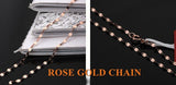 18K Gold Chain Necklace 45CM Yellow Gold Necklace Suitable for Pendant Fine Jewelry lips design Shinny