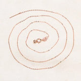 Sinya 18k Classical AU750 Gold Universal Chain about 0.9gram Pure Gold Adjustable Fashion Chain DIY necklace best Gift For Women