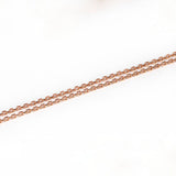 ANI 18K Rose Gold (AU750) Chain Necklace for Women Engagement Wedding Jewelry Cross Chain for Pendant 16 inches or 18 inches