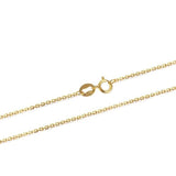 Luxury Pure 18K Solid Rose Gold Yellow Gold White Gold O Shape Women Link Chain Necklaces For Party Christmas Gi