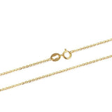 Luxury Pure 18K Solid Rose Gold Yellow Gold White Gold O Shape Women Link Chain Necklaces For Party Christmas Gi