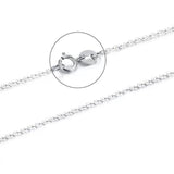 Luxury Pure 18K Solid Rose Gold Yellow Gold White Gold O Shape Women Link Chain Necklaces For Party Christmas Gi