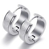 808 STORE Fine Jewelry Stainless Steel Round 18k Gold Earrings Women Wedding Earrings Fashion Jewelry Accessories