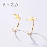 Real 18K Rose Gold Flash Earring Women Miss Girls Gift Party Female Ear Wire Clip Earrings Solid find Classic Christmas Jewelry