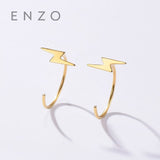 Real 18K Rose Gold Flash Earring Women Miss Girls Gift Party Female Ear Wire Clip Earrings Solid find Classic Christmas Jewelry