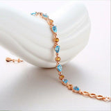 925 sterling silver jewelry natural garnet, topaz, peridot, citrine bracelet jewelry female  J0198