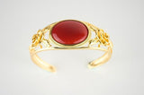 Fine Jewelry Natural Genuine Red Agate Jewelry Set Pendant Earrings Ring Bracelet Retro Temperament Premium Gifts for Mom