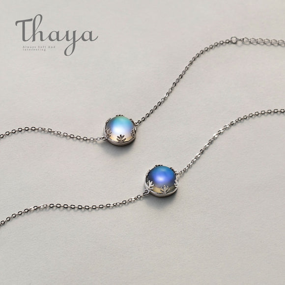 Thaya Aurora Ladies' Bracelets s925 Silver Gradient Crystal Magical Bracelet Female Simple Elegant Dainty Friendship Jewelry